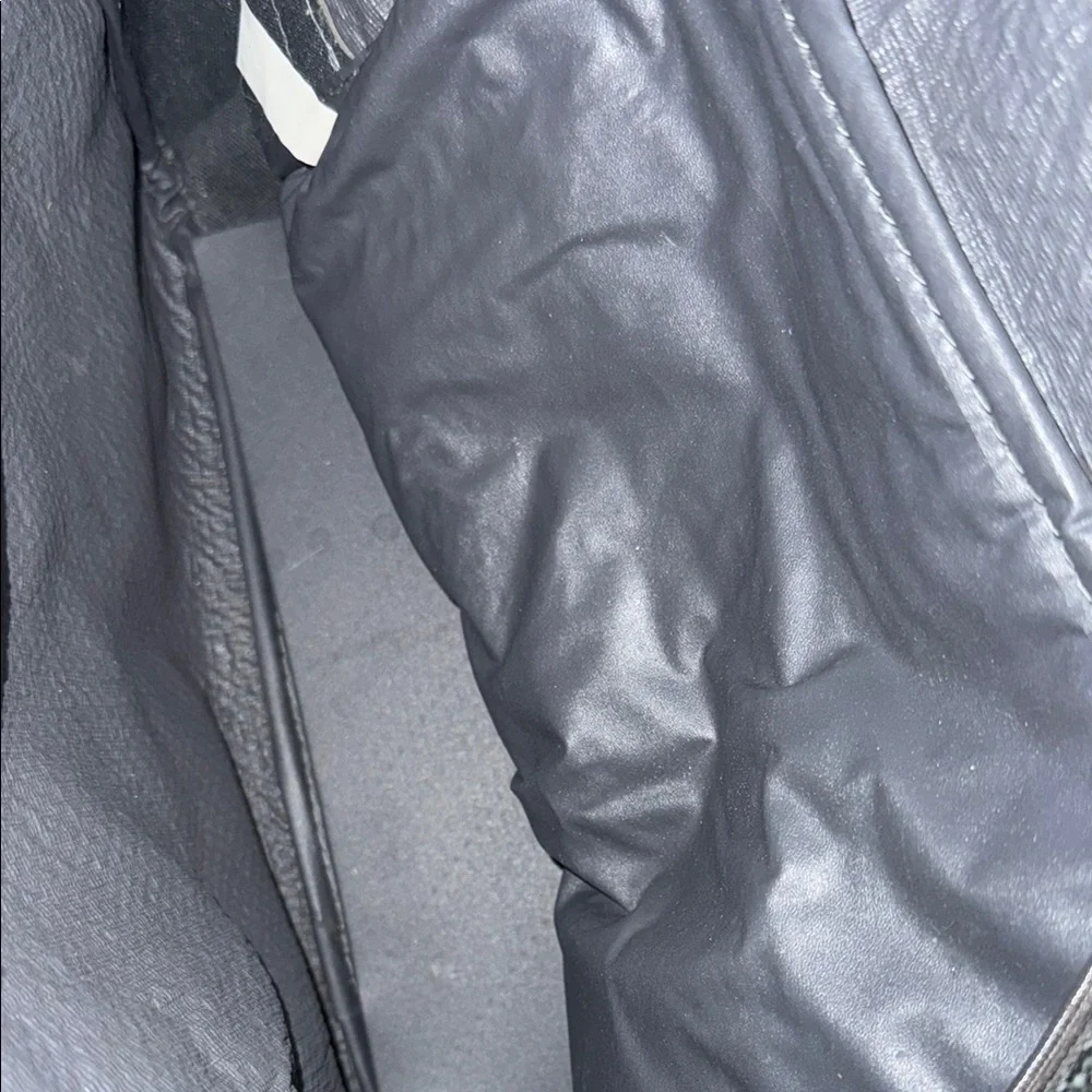 Oscar de la Renta Black and Gray Duffel Bag